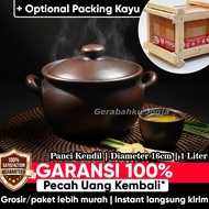 Diameter 16cm - 1 Liter | Pottery Pot Gudeg Boiling Pot Boiling Boiling Pot Jamu Clay | My Jogja Pot