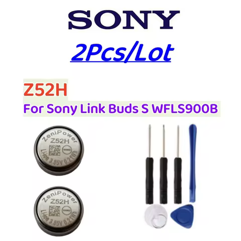 2PCS Original battery 1240 Z52H 3.85V Battery for Sony LinkBuds S WFLS900N/B Truly Wireless Earbud H