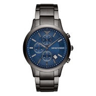 EMPORIO ORIO ARMANI QUARTZ AR11215 GUNMETAL STAINLESS STEEL STRAP MEN WATCH