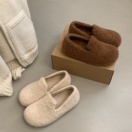 Fashion Women's Shoes Soft Slip-On Fur Shoes 2025 Autumn Winter Warm Simple Inner Heightening All-In