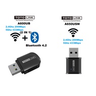 TOTOLINK A650USM / TOTOLINK A600UB (with Bluetooth) Mini Wireless AC650 Dual Band USB Adapter