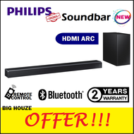 [FAST SHIPPING] Philips Sound Bar HTL1520B 2.1CH Soundbar with HDMI ARC Remote Control (Bluetooth Audio Speaker) Sony Samsung HTL1520B/98