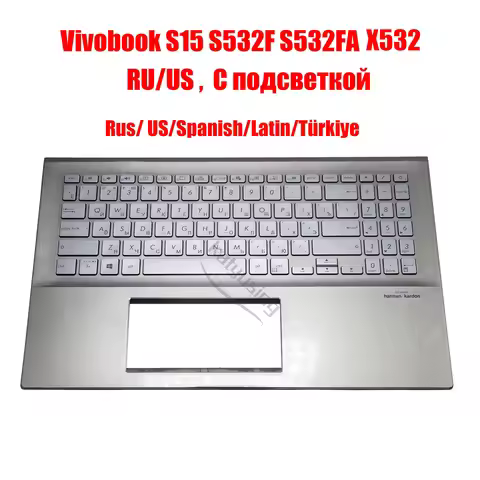Rus US Latin Spanish Turkey Keyboard for Asus Vivobook S15 S532 S532F S532FA X532FA X532FL X532E X53