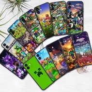Silicone Phone Case OPPO A77 A77S A57 5G A74 A76 A78 A58 5G A91 F15 48F3 Minecraft game Soft Case