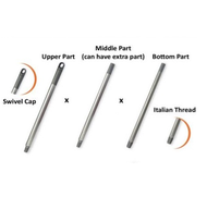 Multipurpose Extendable Steel Handle for Mop Brooms Mop Wiper / Batang Besi Mop Penyapu / Stick  Bat