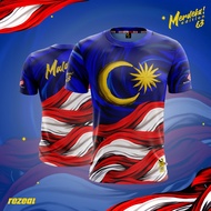 2025 Merdeka Short Sleeve casual fashionable T-shirt baju merdeka budak lelaki