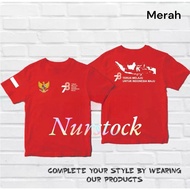 Type B2 August T-Shirt - T-Shirt Map Of indonesia - 78th RI Anniversary Shirt