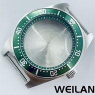 Vỏ Đồng Hồ Bằng Thép Không Gỉ 40mm Bạc NH34 NH35 NH36 NH38 NH70 NH72 Phong Trào Tương Thích Màu Đen