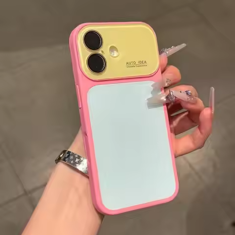 Phone Case Pro Max 1pcs Color Block Fashion Phone Case Compatible with IPhone17 Pro Max, 16 Pro, 15 