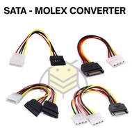 Sata TO MOLEX OR MOLEX TO SATA CONVERTER ADAPTER CABLE POWER SATA 15 PIN MOLEX 4 PIN