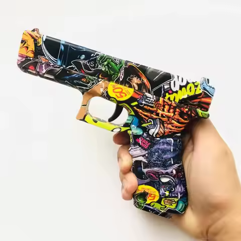 Soft Bullets G17 Manual Loading Pistol Foam Handgun Airsoft Toys Gun CS Shooting Games Weapons Outdo