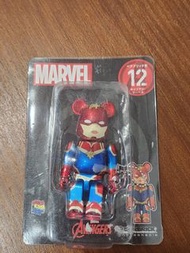 Medicom Toy Bearbrick 100％ Marvel Captain Marvel 100%