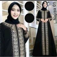 Black Abaya Abaya Dubai Abaya Turkey Abaya Jubah Abaya Dress Embroidered Turkey Najma 01