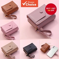 Women's Short Wallet Zipper Tower Buckle 70% off Coin Purse Female Student Wallet Clutch Solid Color