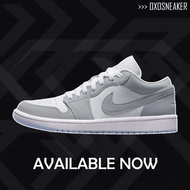 100% Authentic New Original  Air  1 Low 'White Aluminum Wolf Grey' AJ1 DC0774-105 Sneakers Women Men