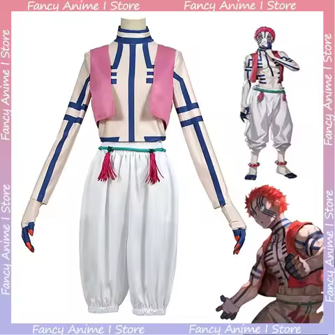Anime Akaza Copsplay Costume Handsome Adult Party Play Suit Fashion Unisex Cosplay Outfit Festival W