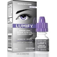 LUMIFY Eye Drops for Red Eyes, Redness Reliever for Brighter Looking Eyes, Works in 1 Minute & Lasts