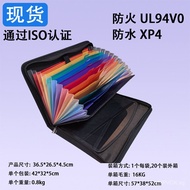Accordion Color Fireproof Waterproof12Gegi File Folder Label File Folder In Stock with Zipper Accord