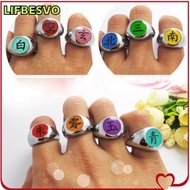 LIFBESVO Anime Ring for Women Men Adjustable Creative Gift Itachi