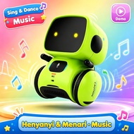 Voice Control Robot Toy Talking Singing Dancing Repeating Music LED Kids Mainan Robot