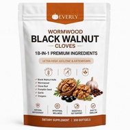 Everly Wormwood  Walnut Cloves Softgels 18-in-1 Premium Ingredients, Digestive Health and Gut Wellne