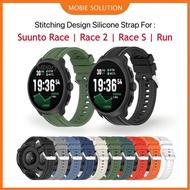For Suunto Race 2 , Suunto Race , Suunto Race S , Suunto Run Two Side Sewing Design Strap