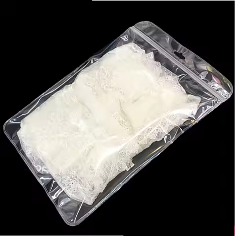 30x40cm big Transparent Plastic Storage Pouch with Hang Hole for clothes underwear socks short Retai
