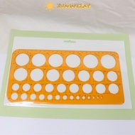 JIWANARCLAY Draw A Circle Template Ruler Template Ruler Special Ruler For Drawing Circle Drawing Tem