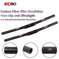 【Ready Stock】EC90 Full Carbon Fiber Bike Handlebar MTB Straight Bike Handle bar Ultralight Road Bicycle Flat Bar