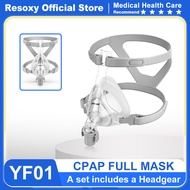 YUWELL Full Mask CPAP Mask With Headgear Silicon Gel Cushions for Auto CPAP Machine Sleep Apnea Anti