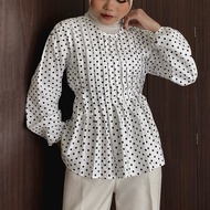 KATUN Byvia - Miss Pleats Blouse Pleated Blouse/ Women's Blouse Top/ Simple Blouse/ Cotton Blouse/ B