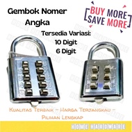 Number Padlock 10 digit & 6 digit Luggage Padlock