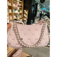 Pink Butterfly Baguette Baguette Bag Women 2025 New Style Pearl Metal Chain Diamond Underarm Bag Cas