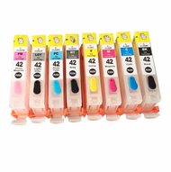 Cli-42 Refillable Ink Cartridge For Canon Cli42 Cli 42 Pixma Pro-100 100S Pro100 Printer With One Ti