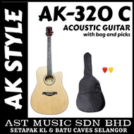 AK Acoustic Guitar AK-320 C / AK320C with bag and picks