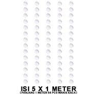 EELIC TMM-P1MB 14MM Contents 5 PCS Crystal Bead Curtain Decorations 1 meter long (54 pcs acrylic)