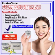 (harga promo)instacare cream malam pemutih_wajah glowing bpom penghilang flek hitam membandel pria w