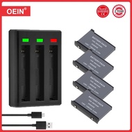 4Pcs For Insta360 ONE X2 Rechargeable Battery + LED 3-Slots Charger for Insta 360 ONE X 2 Action Cam
