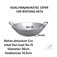 Flat Frying Pan No.15 No.16 No. 18 No. 20. Non-stick Cast Aluminum