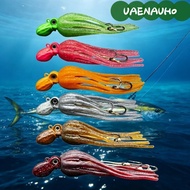 UAENAUH0 Octopus Squid Skirt Bait, 100g Copper Head Trolling Lure, Big Game 200g Drag Fishing Colorf