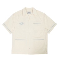 acme de la vie / ADLV SCRIPT LOGO OPEN COLLAR SHIRT CREAM Grey official