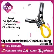 Aohi Prometheus EDC Titanium 3 In 1 Cable -