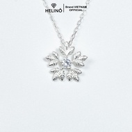 Dây chuyền bạc nữ HELINO hình bông tuyết đính 1 đá lấp lánh C27