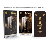 ราคาส่ง ฟิล์มกระจก สำหรับ iPhone แบบเต็มจอจอโค้ง ป้องกันไฟฟ้าสถ OG15pro14Pro Max||14 Pro/14/13 Pro/1