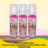 Aina Hijab Spray 125ml -  Spray Awning Tudung / Spray Tudung Bawal / Pewangi Tudung / Pengeras Awning Tudung / Starch Tudung