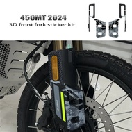 3D Stickers For CF MOTO 450MT 450 MT MT450 2024 Front Fork Protection Sticker 3D Epoxy Resin Sticker