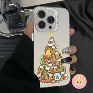 Capybara Christmas Tree Solid Color Casing For Xiaomi Civi 4 Pro Poco C71 C65 C61 C55 C51 C50 C40 C3