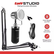 [SDW] pekanbaru/TAFFSTUDIO MIC PACKAGE CONDENSER BM8000 ORIGINAL MIC MICROPHONE CONDENSER GAMING REC