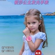 Princess Aisha Children's Watch Electronic Luminous Cartoon Kindergarten 3-8 Years Old Girls Frozen 