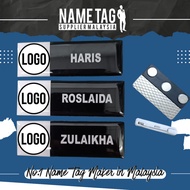 [Beri Nama di Mesej@Chat] Name Tag 75X25mm Epoxy/Standard Logo pin/magnet